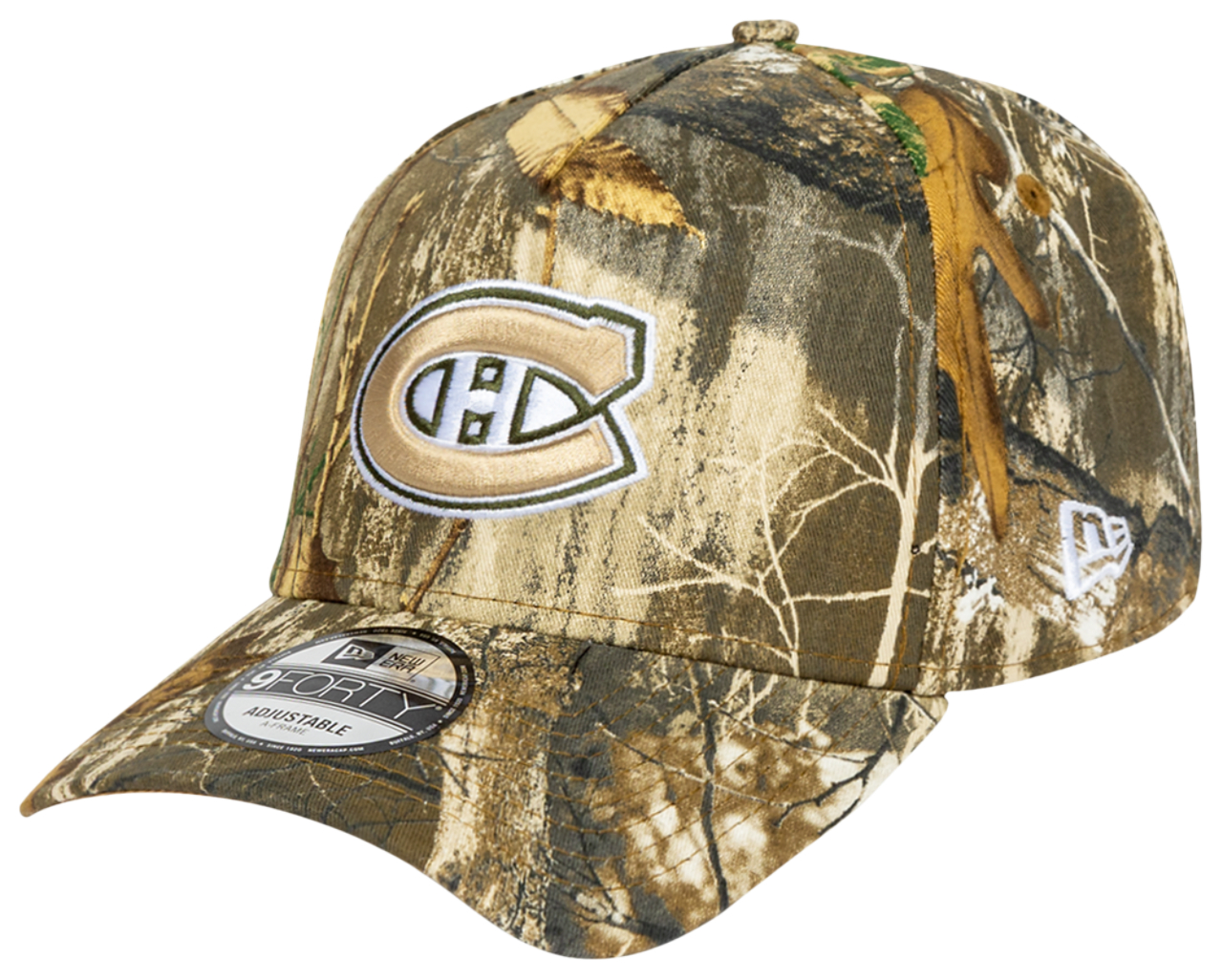 New Era Canadiens 940AF Real Tree Camo Cap  Image 1 of 4. Tap to open photo gallery.