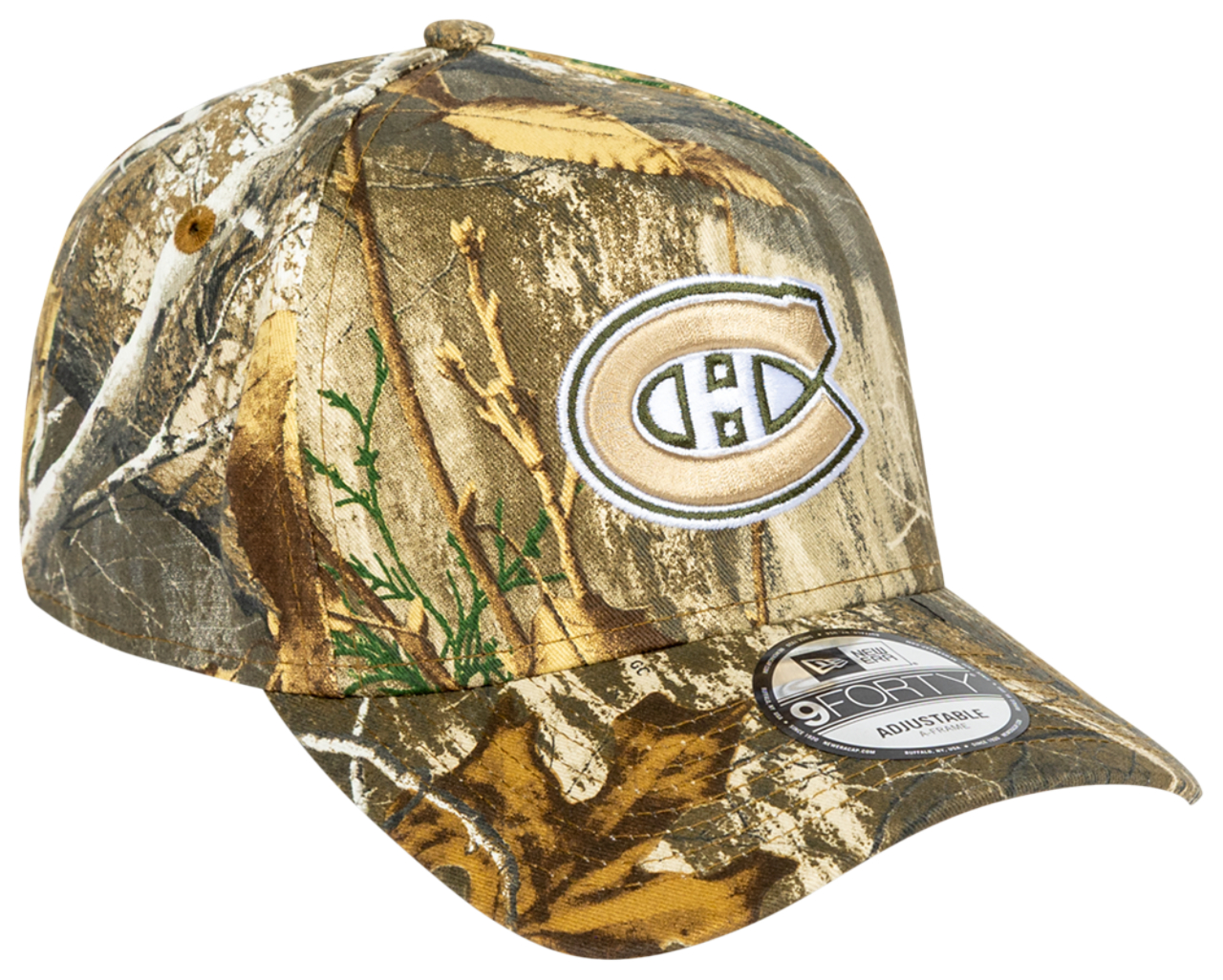 New Era Canadiens 940AF Real Tree Camo Cap  Image 3 of 4. Tap to open photo gallery.