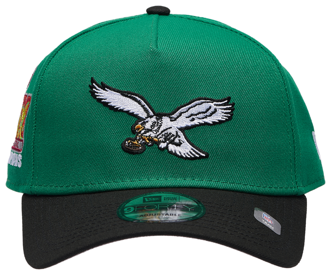New Era Eagles 9FORTY AF 2025 Super Bowl Champs Cap Image 2 of 5. Tap to open photo gallery.