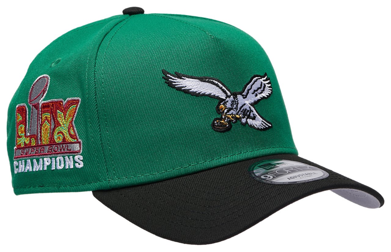 New Era Eagles 9FORTY AF 2025 Super Bowl Champs Cap Image 3 of 5. Tap to open photo gallery.
