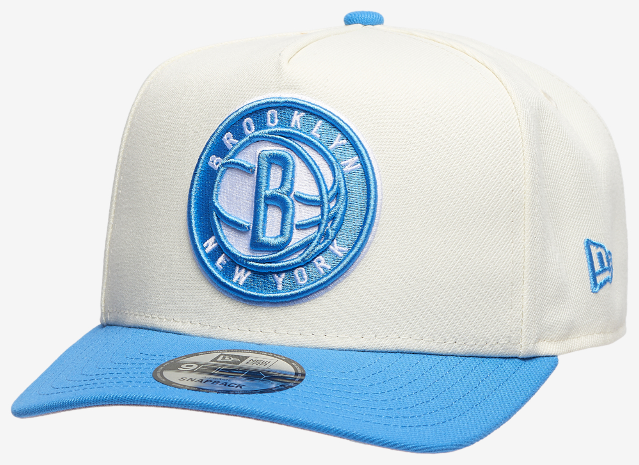 New Era Nets 950AF Curve Chrome Cap Image 1 of 5. Tap to open photo gallery.