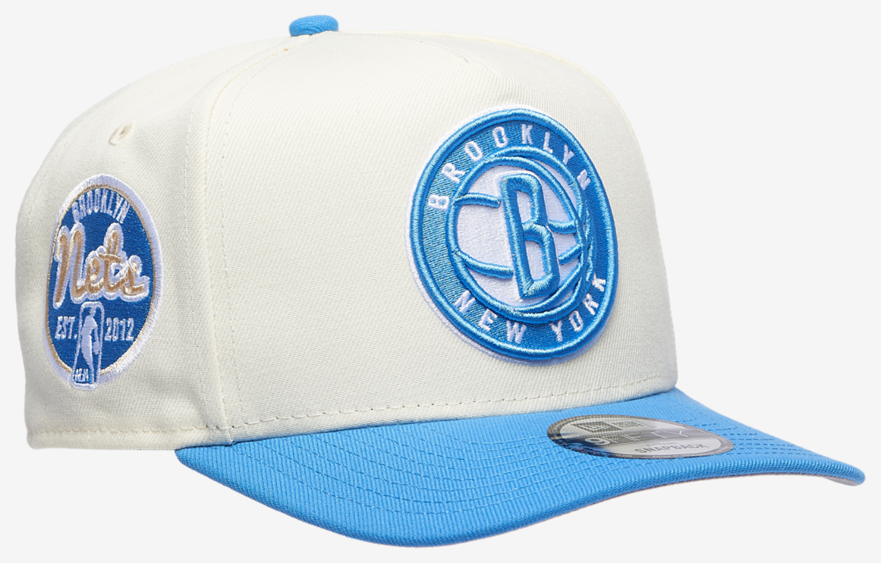 New Era Nets 950AF Curve Chrome Cap Image 3 of 5. Tap to open photo gallery.