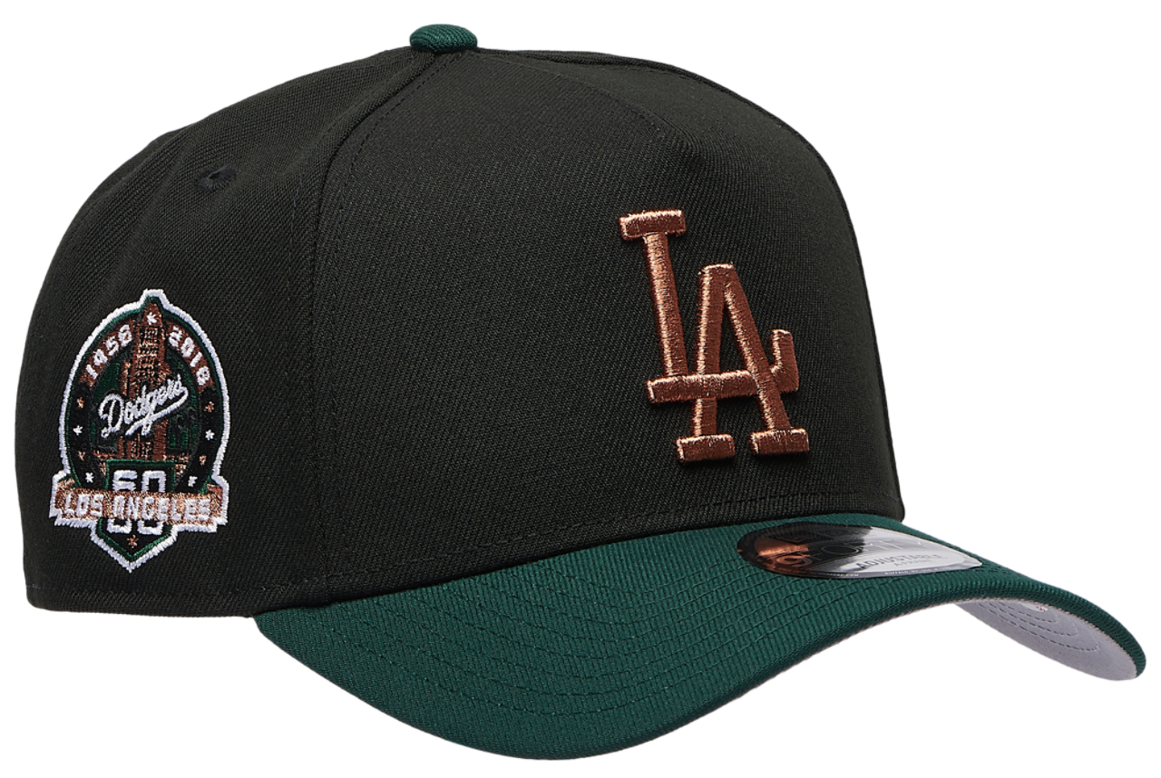 New Era Dodgers 9FORTY A-Frame Metallic Cap Image 3 of 5. Tap to open photo gallery.