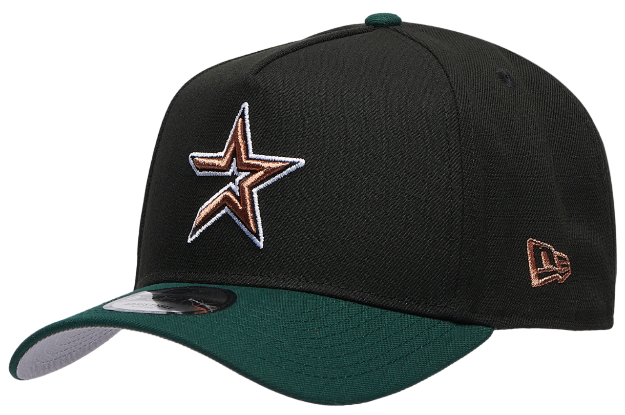 New Era Astros 9FORTY A-Frame Metallic Cap Image 1 of 5. Tap to open photo gallery.
