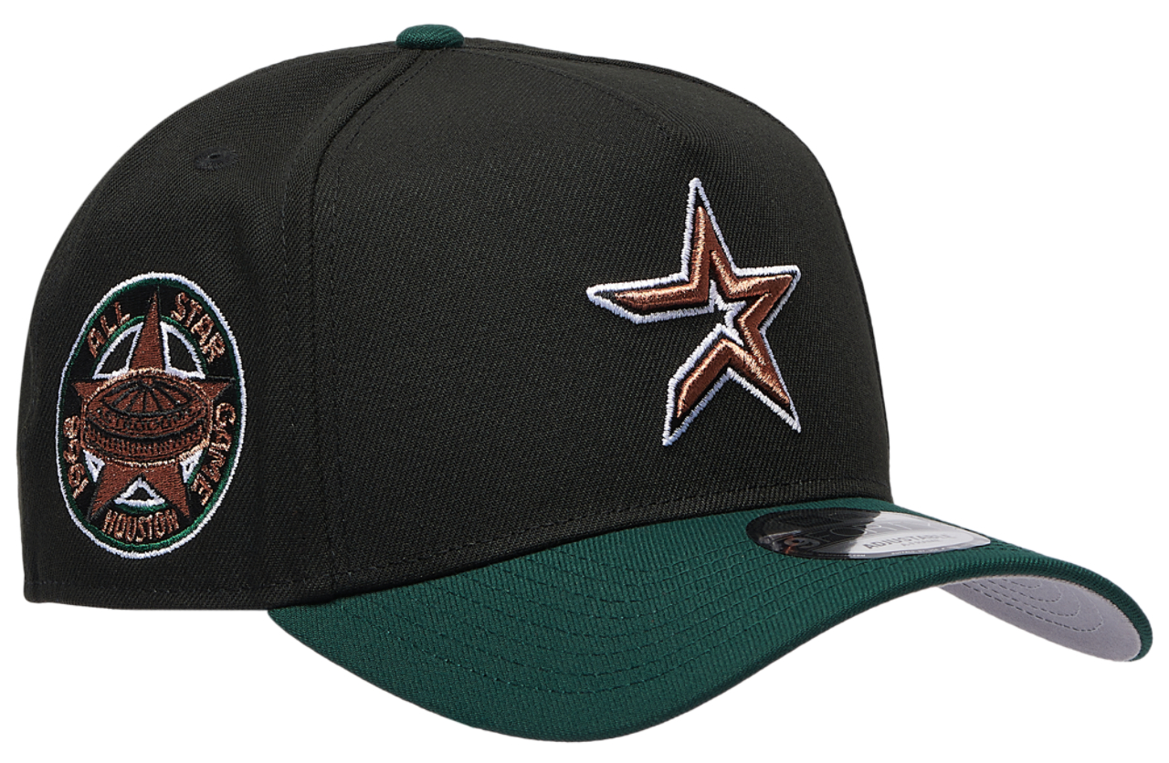New Era Astros 9FORTY A-Frame Metallic Cap Image 3 of 5. Tap to open photo gallery.