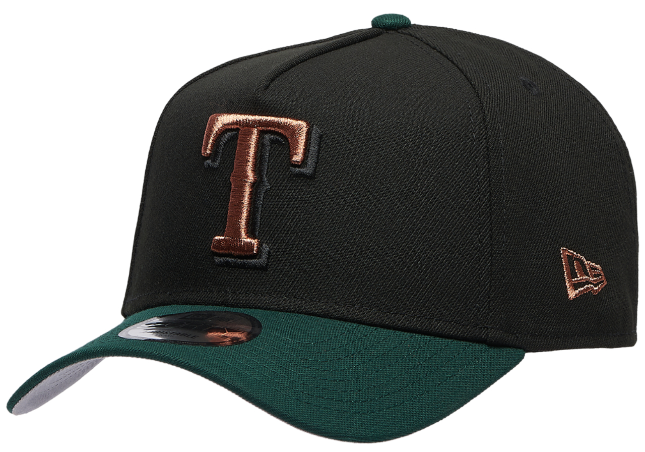 New Era Rangers 9FORTY A-Frame Metallic Cap Image 1 of 5. Tap to open photo gallery.
