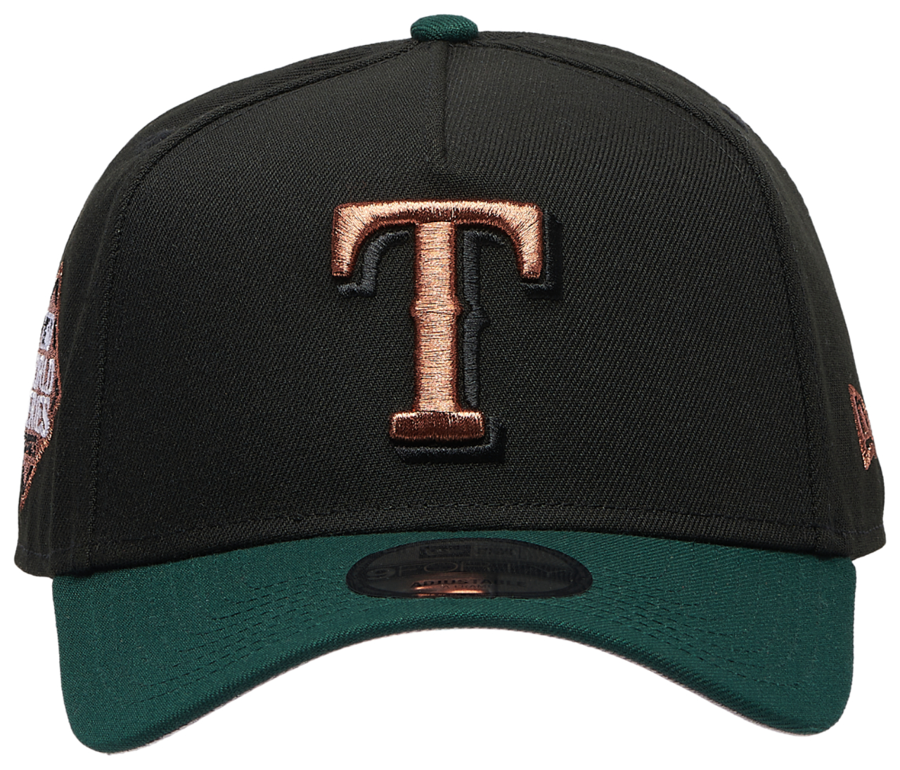 New Era Rangers 9FORTY A-Frame Metallic Cap Image 2 of 5. Tap to open photo gallery.