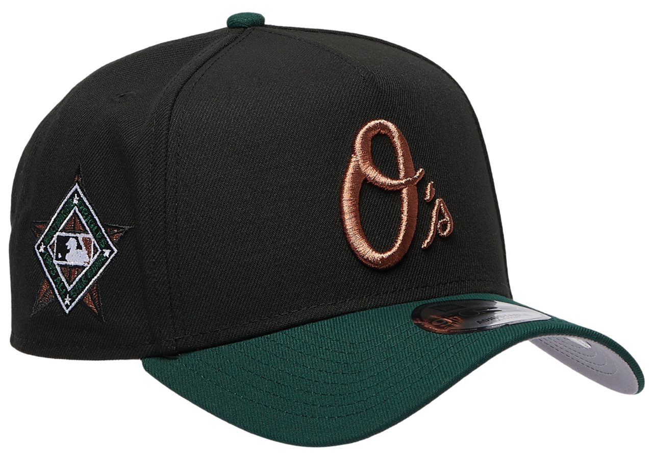 New Era Orioles 9FORTY A-Frame Metallic Cap Image 3 of 5. Tap to open photo gallery.