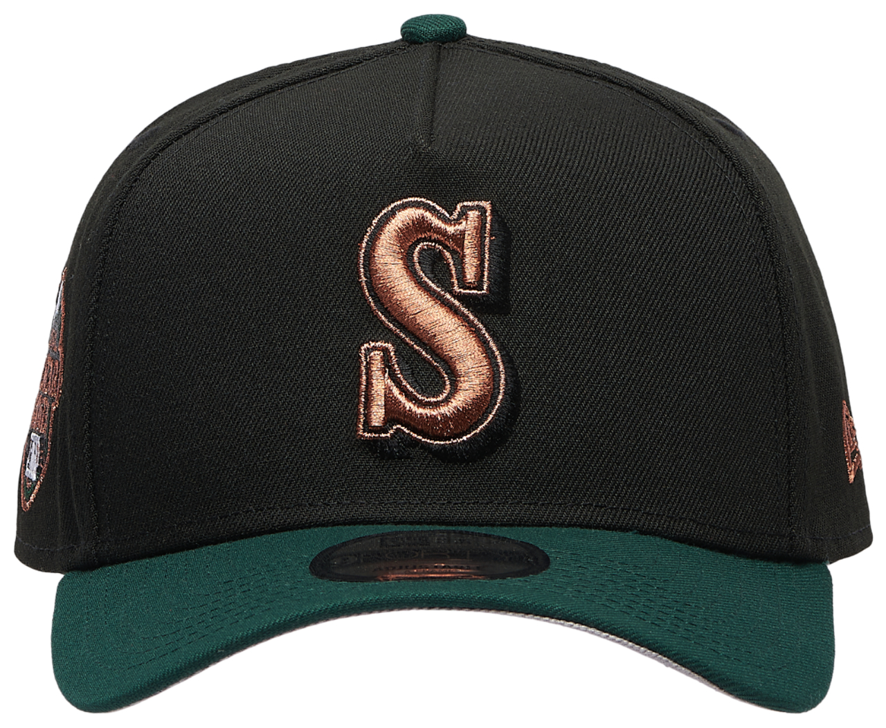 New Era Mariners 9FORTY A-Frame Metallic Cap Image 2 of 5. Tap to open photo gallery.
