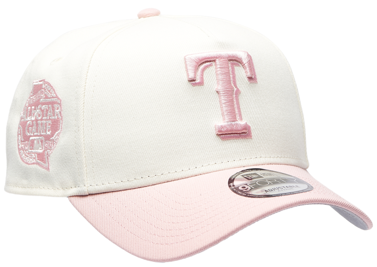 New Era 9FORTY ピンク ホワイト キャップ New Era Rangers 9FORTY A-Frame Cap - Adult | Champs Sports