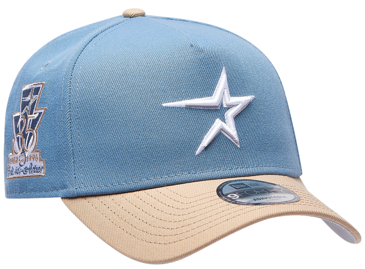 New Era Astros 9FORTY A-Frame Cap Image 3 of 5. Tap to open photo gallery.