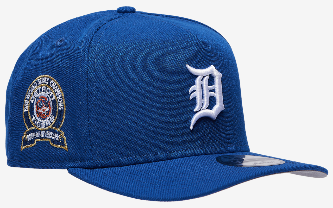 New Era Tigers 50th Anniversary 9FIFTY A-Frame Curve Cap Image 3 of 5. Tap to open photo gallery.