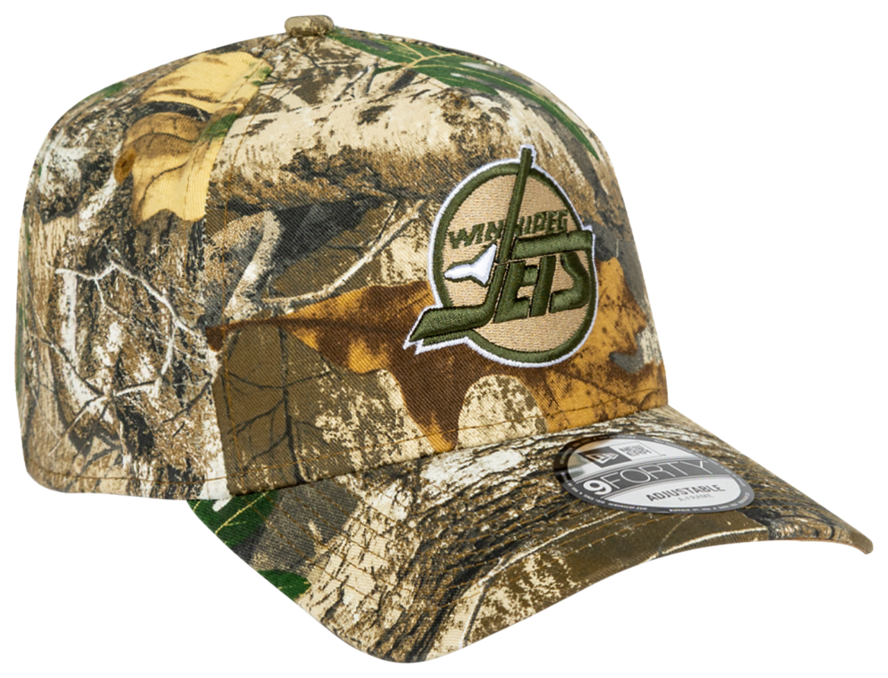 New Era Jets 940AF Real Tree Camo Cap  Image 3 of 4. Tap to open photo gallery.