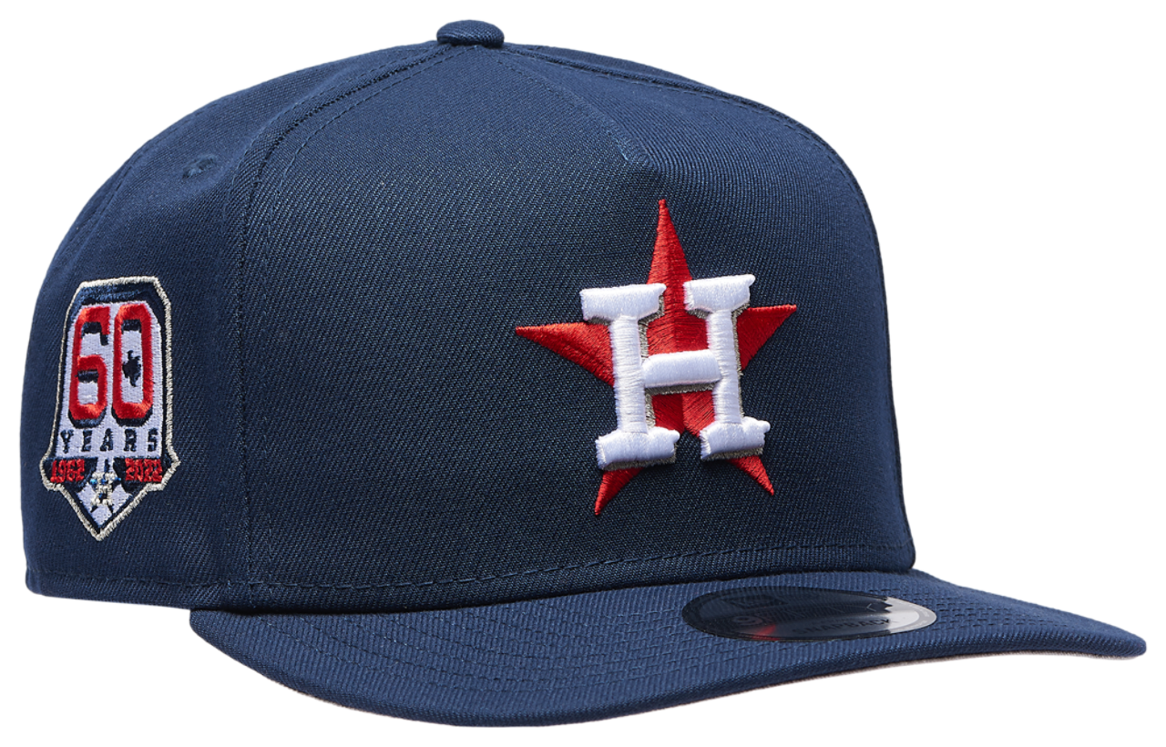 New Era Astros 950AF Curve 60th Anniversary Cap Image 3 of 5. Tap to open photo gallery.