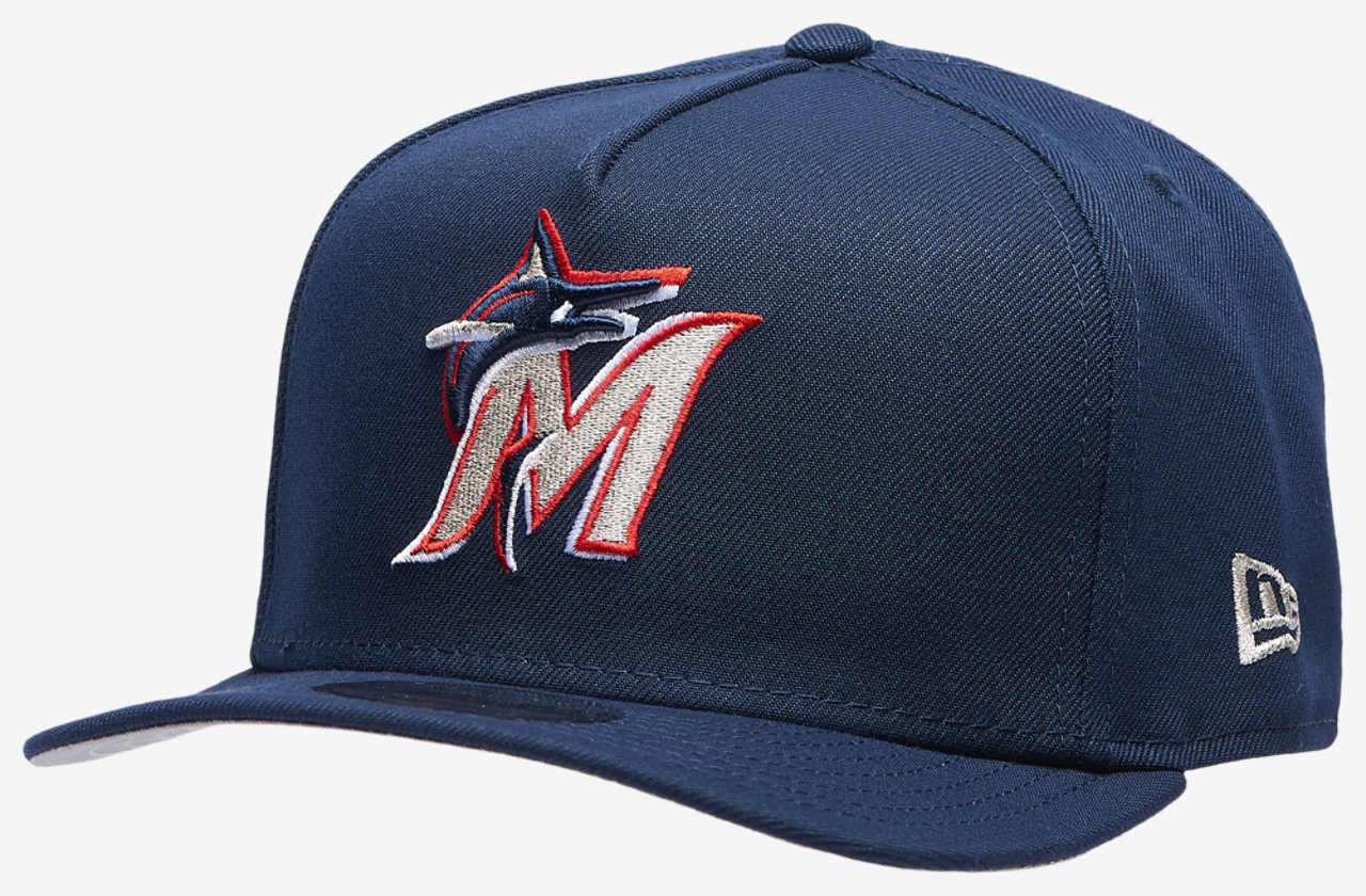 New Era Marlins 950AF Curve 30th Anniversary Cap Image 1 of 5. Tap to open photo gallery.
