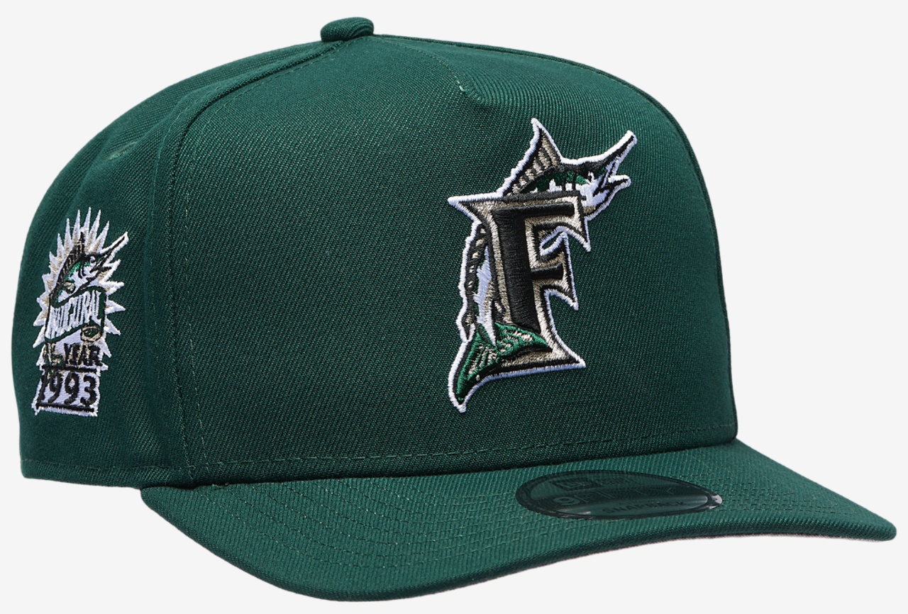 New Era Marlins 950AF ING Curve Cap Image 3 of 5. Tap to open photo gallery.