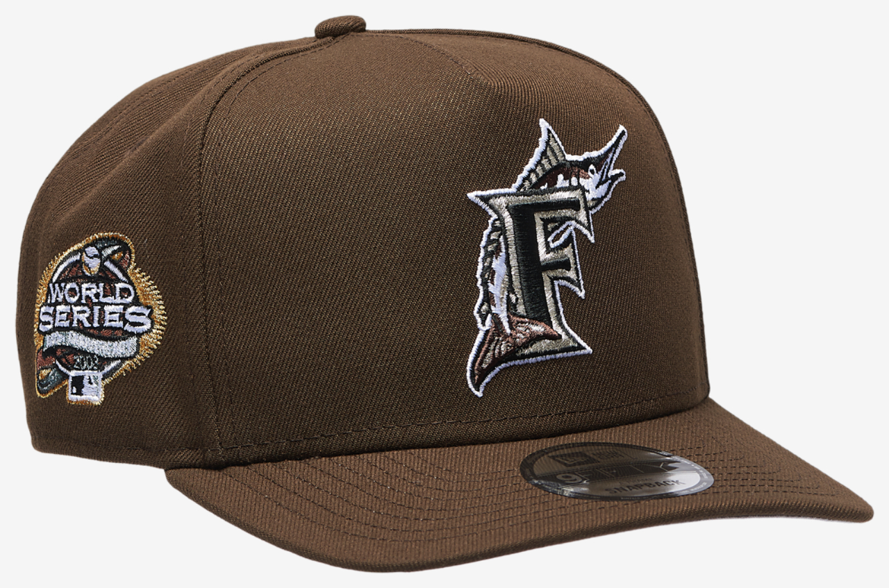 New Era Marlins 950AF '03 World Series Curve Cap Image 3 of 5. Tap to open photo gallery.