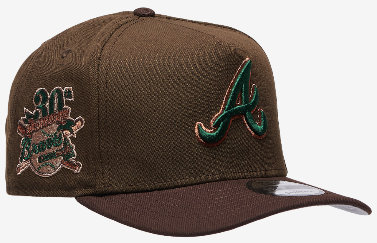 New Era Braves 9FIFTY A-Frame Curve 30th Cap Image 3 of 5. Tap to open photo gallery.