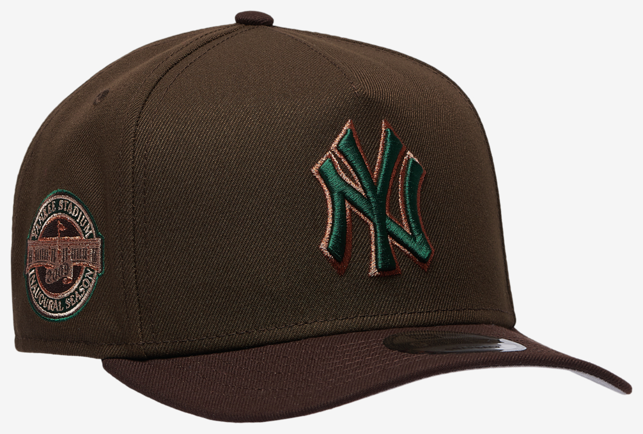New Era Yankees 9FIFTY A-Frame Curve ING Cap Image 3 of 5. Tap to open photo gallery.