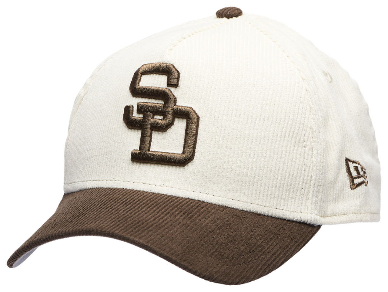 New Era Padres 940 A Frame Cordory Cap Image 1 of 5. Tap to open photo gallery.