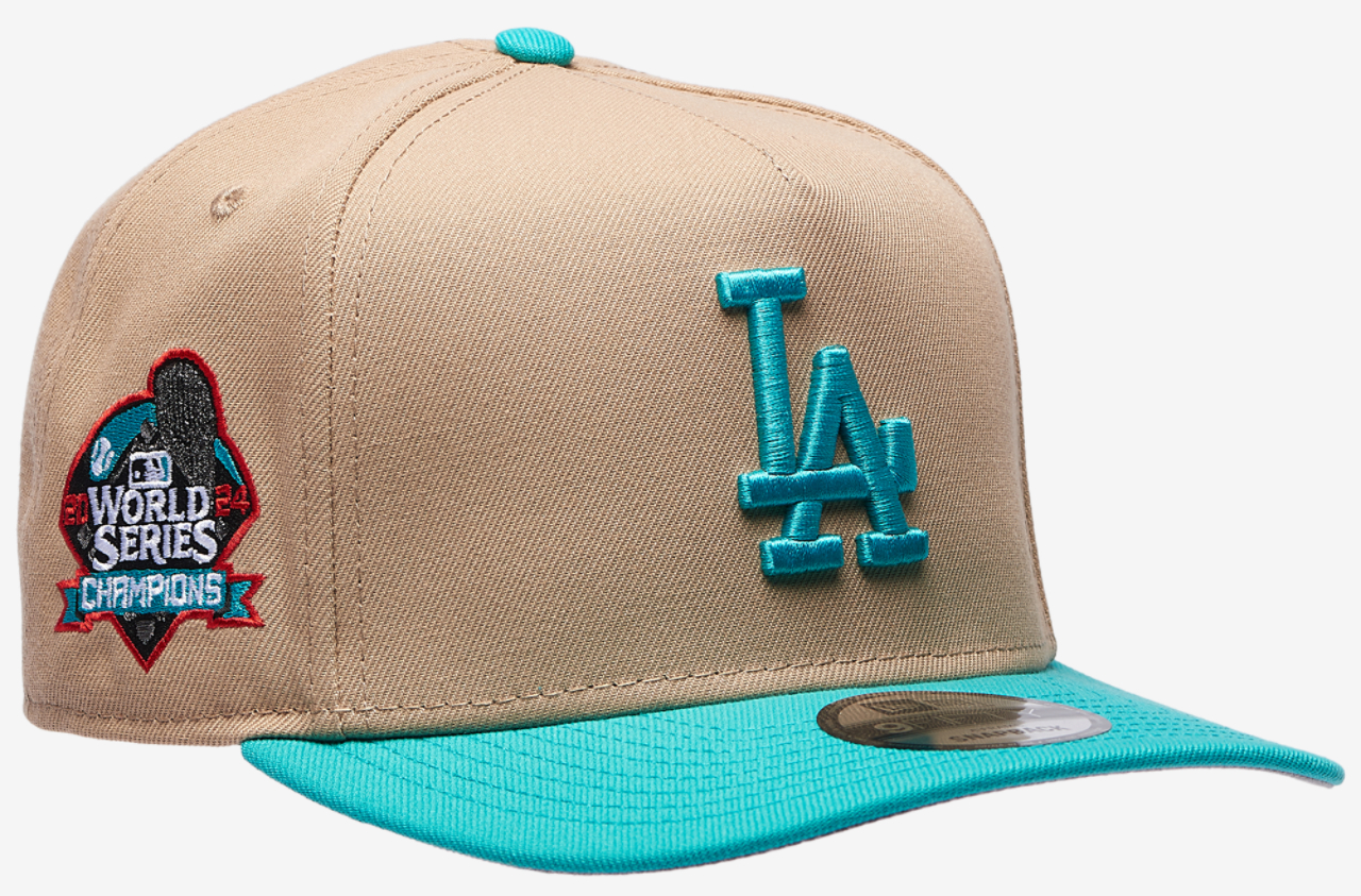New Era Dodgers 9FIFTY A-Frame Curve 24 World Series Cap Image 3 of 5. Tap to open photo gallery.