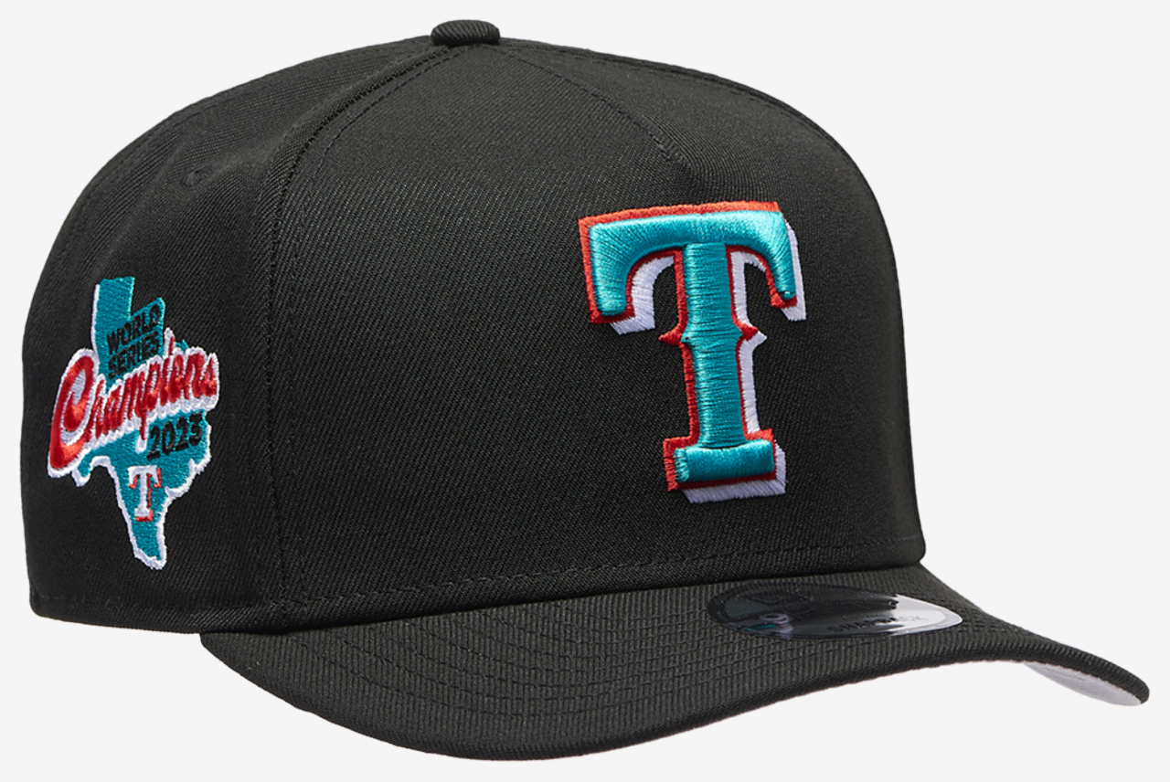 New Era Rangers 9FIFTY A-Frame Curve 23 World Series Cap Image 3 of 5. Tap to open photo gallery.