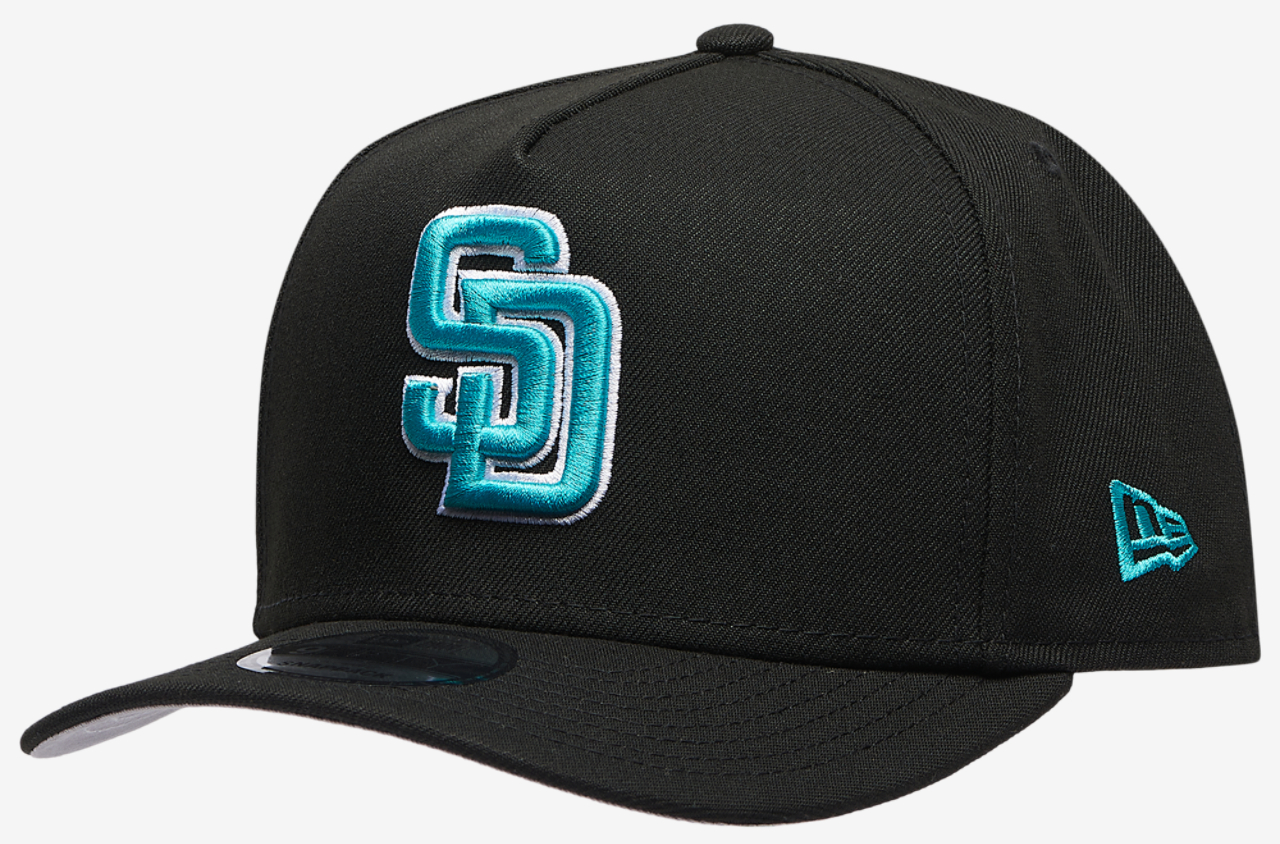New Era Padres 9FIFTY A-Frame Curve 40th Cap Image 1 of 5. Tap to open photo gallery.