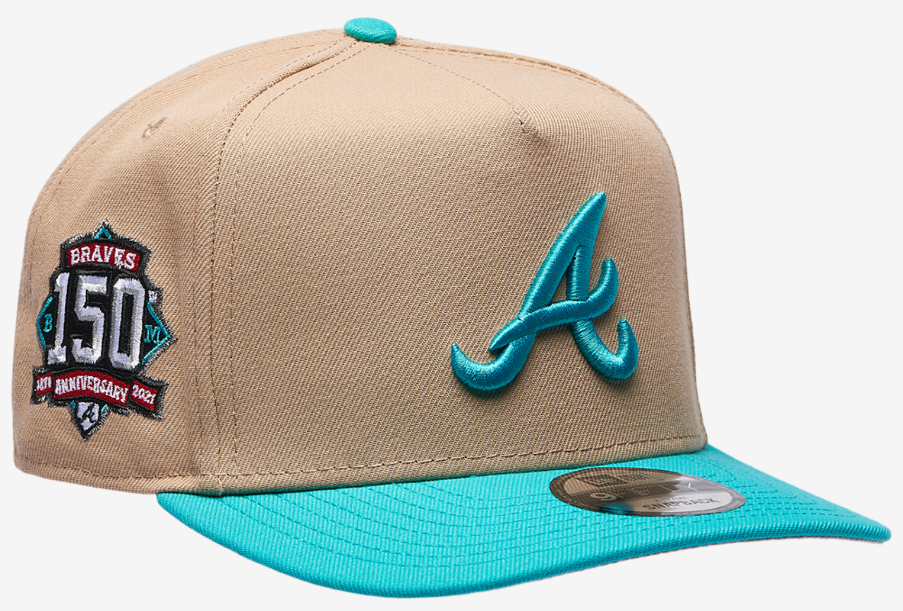 New Era Braves 9FIFTY A-Frame Curve 150th Cap Image 3 of 5. Tap to open photo gallery.