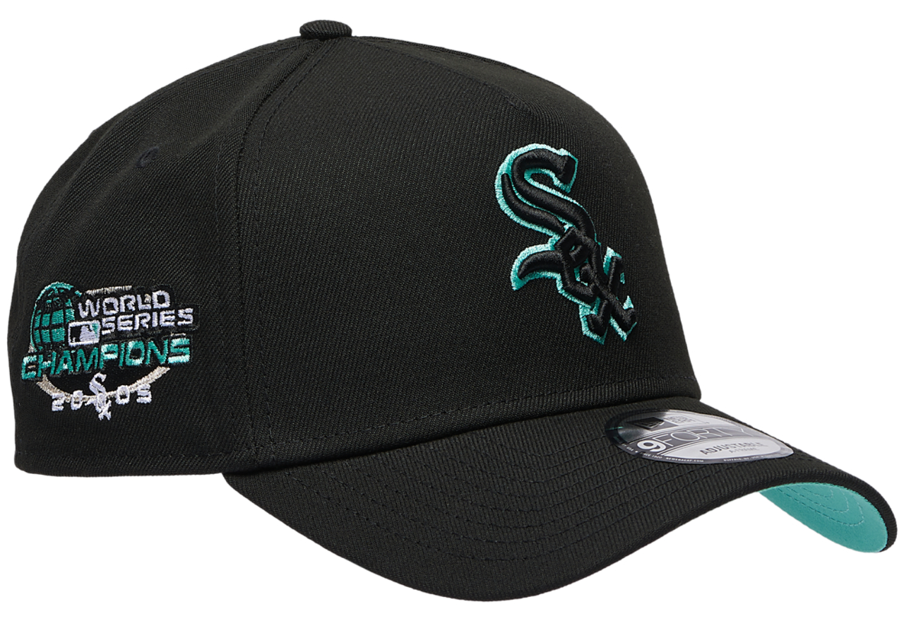 New Era White Sox 940AF Tiffany Pop Cap Image 3 of 5. Tap to open photo gallery.
