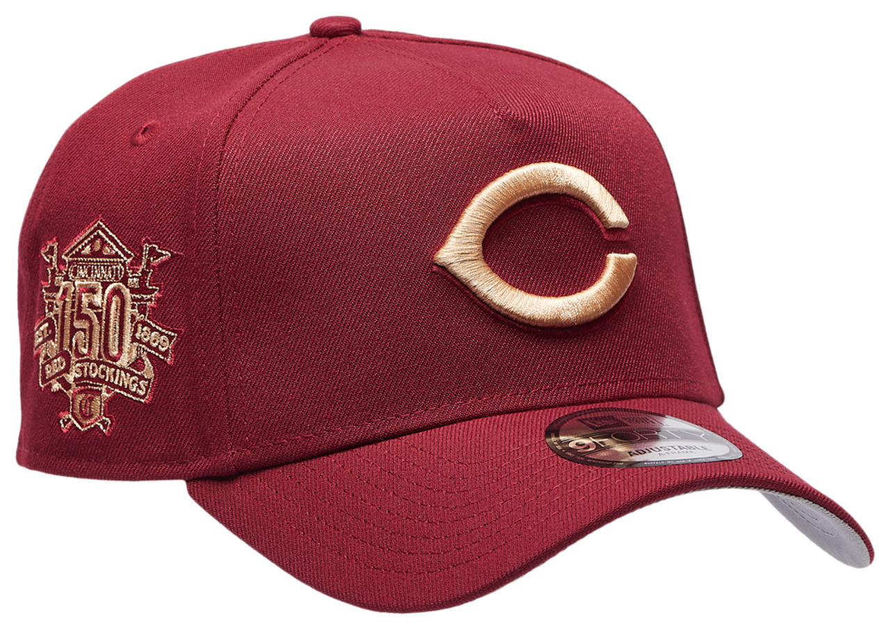New Era Reds 940 A Frame Cap Image 3 of 5. Tap to open photo gallery.