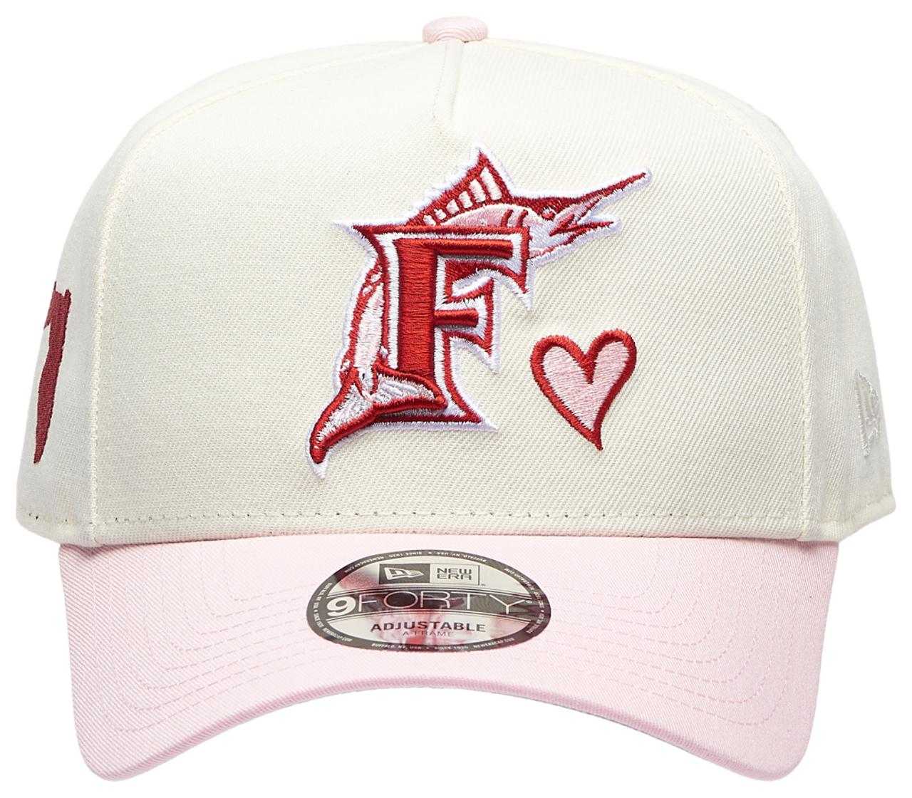 New Era Marlins 940AF Heart Cap Image 2 of 5. Tap to open photo gallery.
