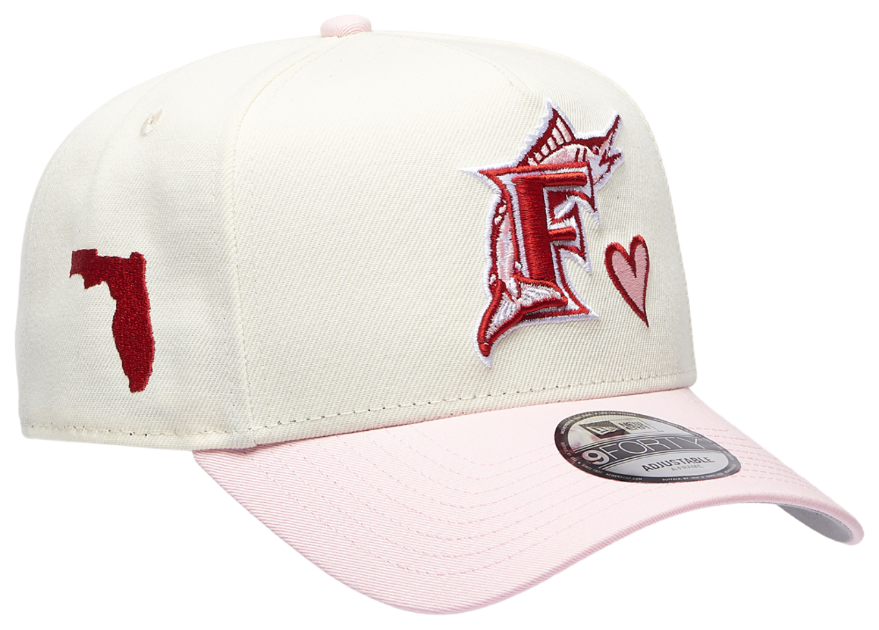 New Era Marlins 940AF Heart Cap Image 3 of 5. Tap to open photo gallery.