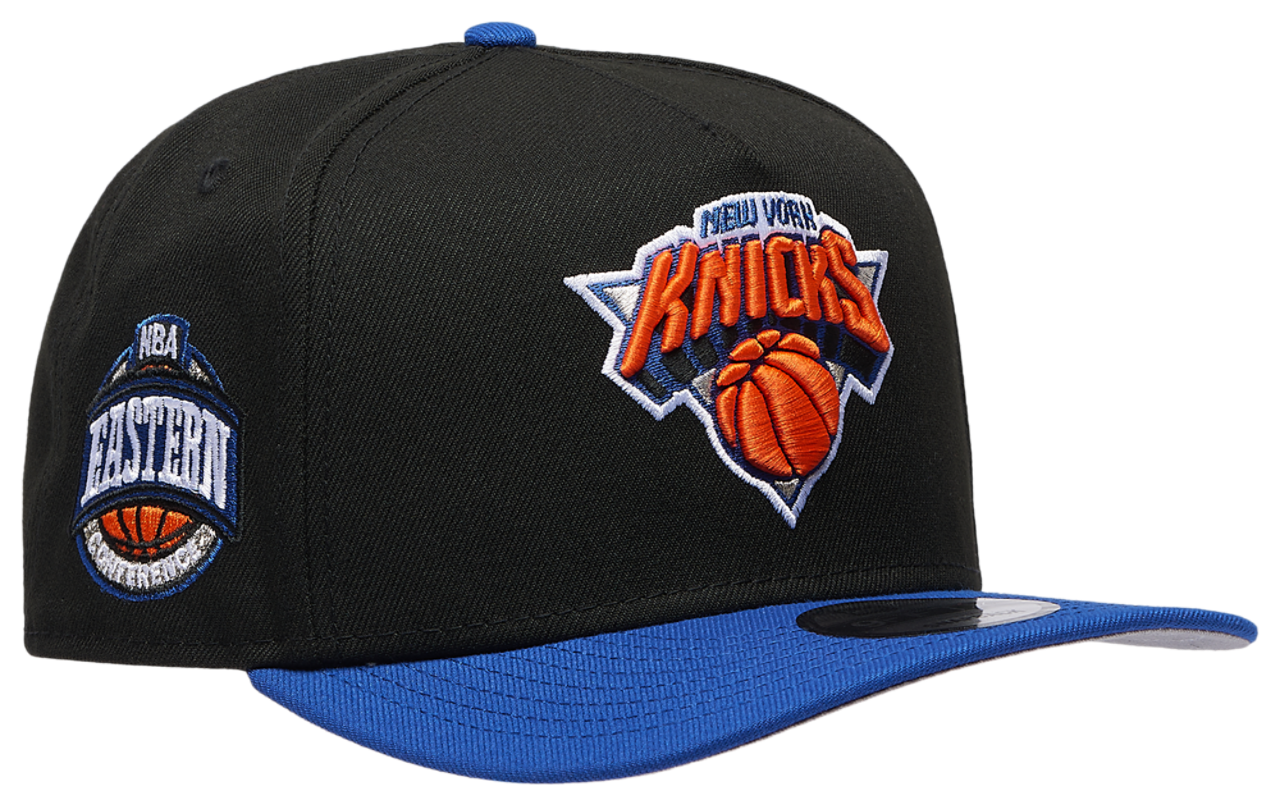 New Era Knicks 9FIFTY A Frame Curve EC Image 3 of 5. Tap to open photo gallery.
