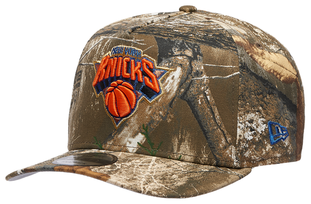 New Era Knicks 9FIFTY A Frame Curve EC RTE Image 1 of 5. Tap to open photo gallery.