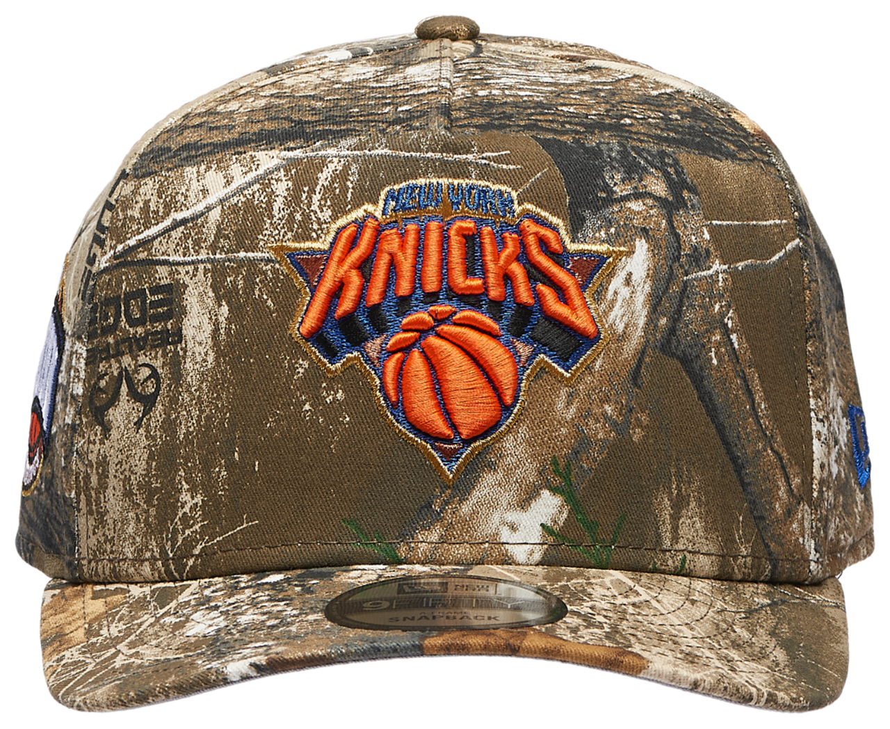 New Era Knicks 9FIFTY A Frame Curve EC RTE Image 2 of 5. Tap to open photo gallery.