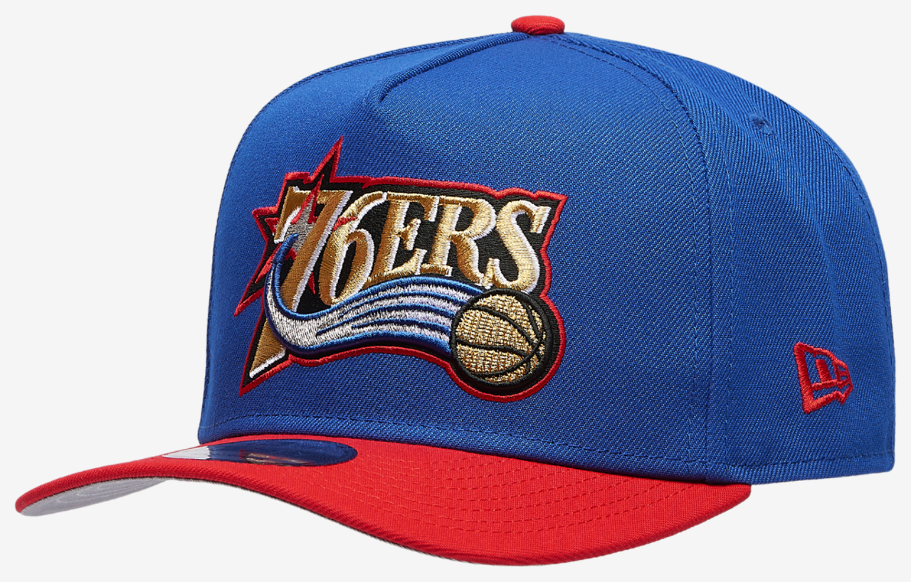 New Era 76ers 9FIFTY A Frame Curve 02 ASG Image 1 of 5. Tap to open photo gallery.