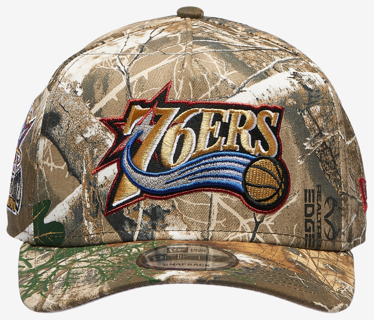 New Era 76ers 9FIFTY A Frame Curve 02 RTE Image 2 of 5. Tap to open photo gallery.