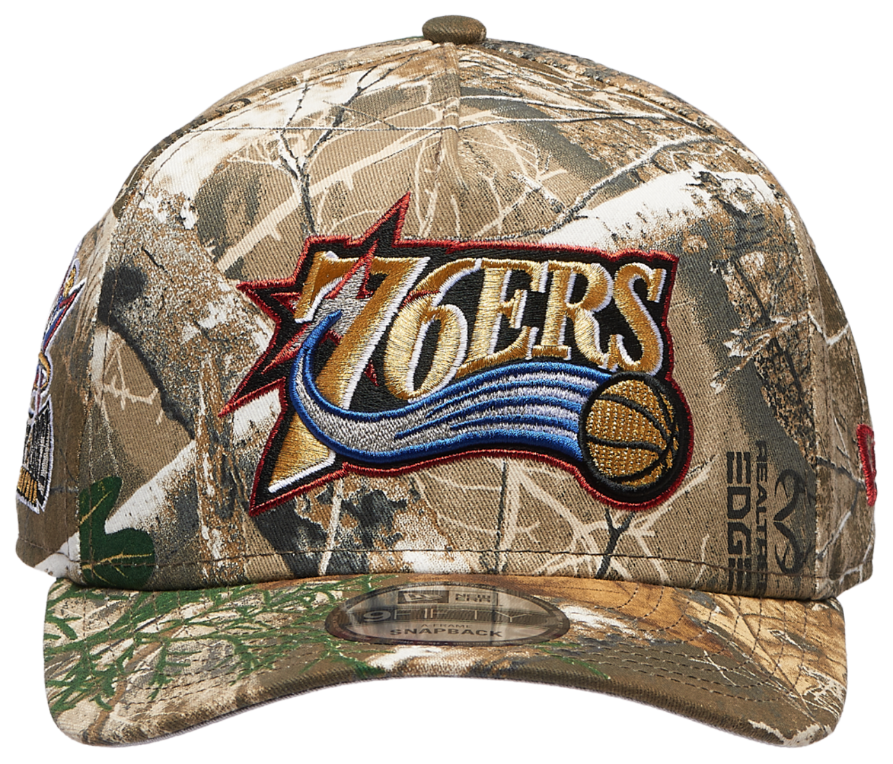 New Era 76ers 9FIFTY A Frame Curve 02 RTE Image 2 of 5. Tap to open photo gallery.