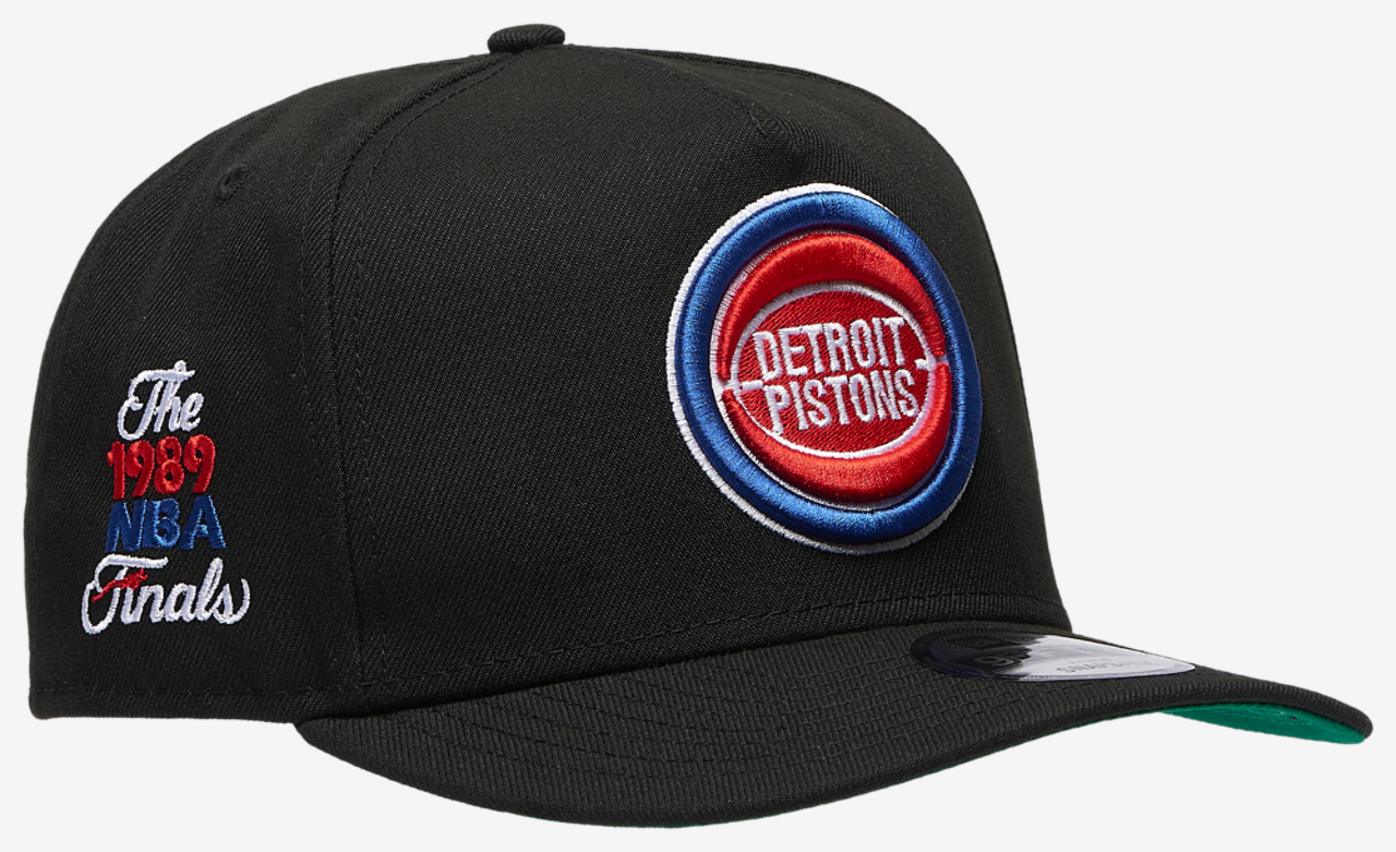 New Era Pistons 9FIFTY A Frame Curve89 Finals Image 3 of 5. Tap to open photo gallery.