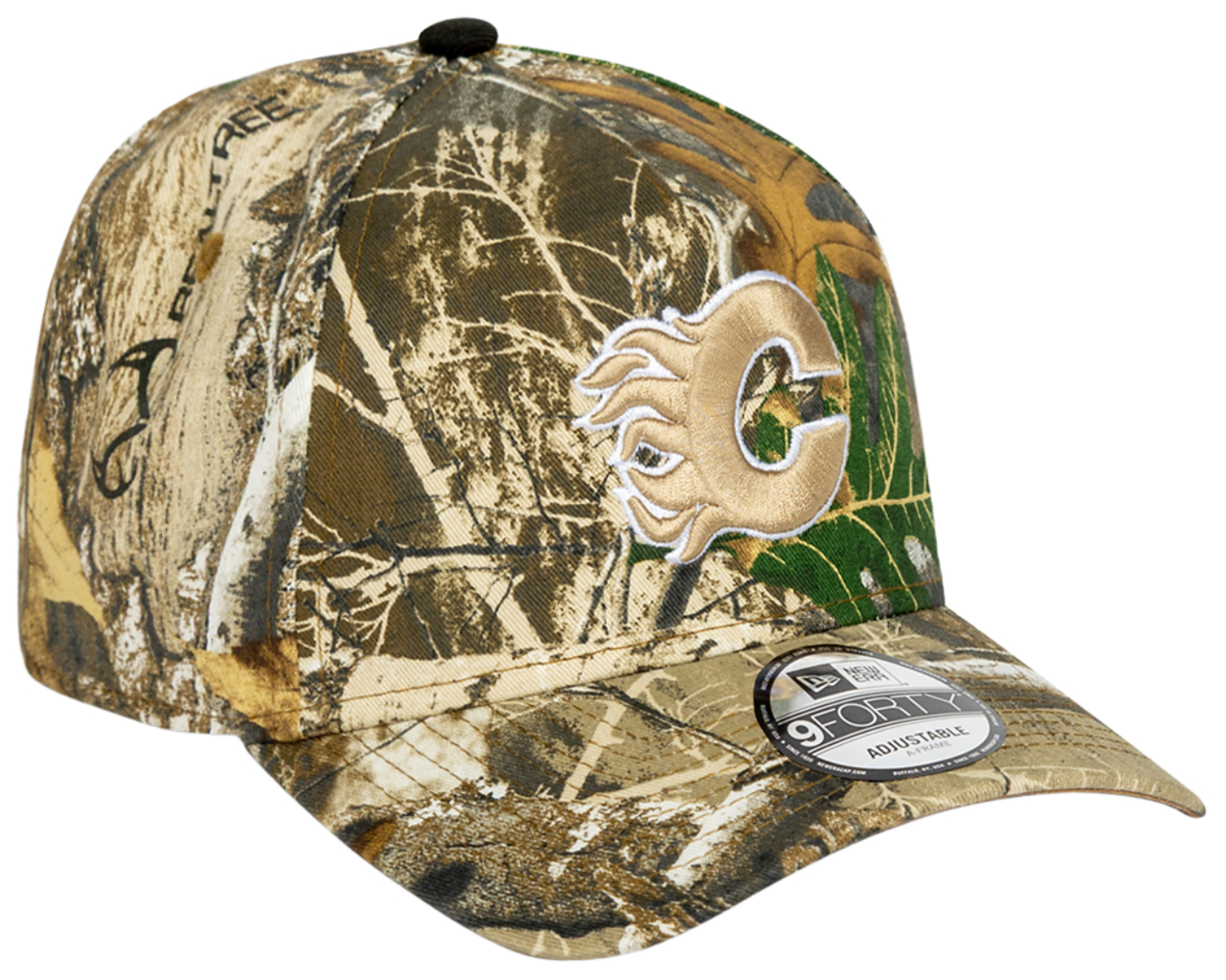 New Era Flames 940AF Real Tree Camo Cap  Image 3 of 4. Tap to open photo gallery.