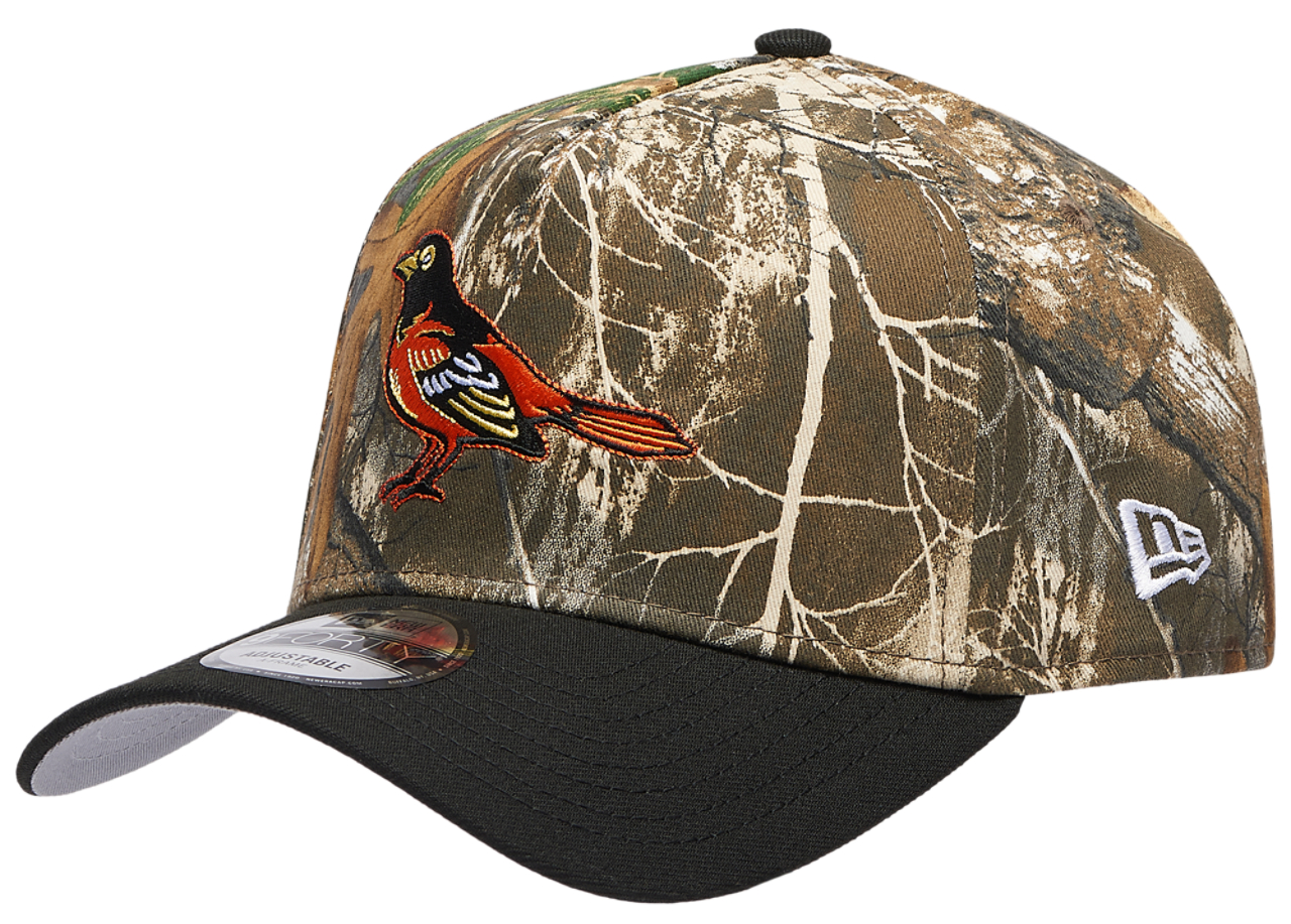 New Era Orioles 940 A-Frame RealTree Cap Image 1 of 5. Tap to open photo gallery.