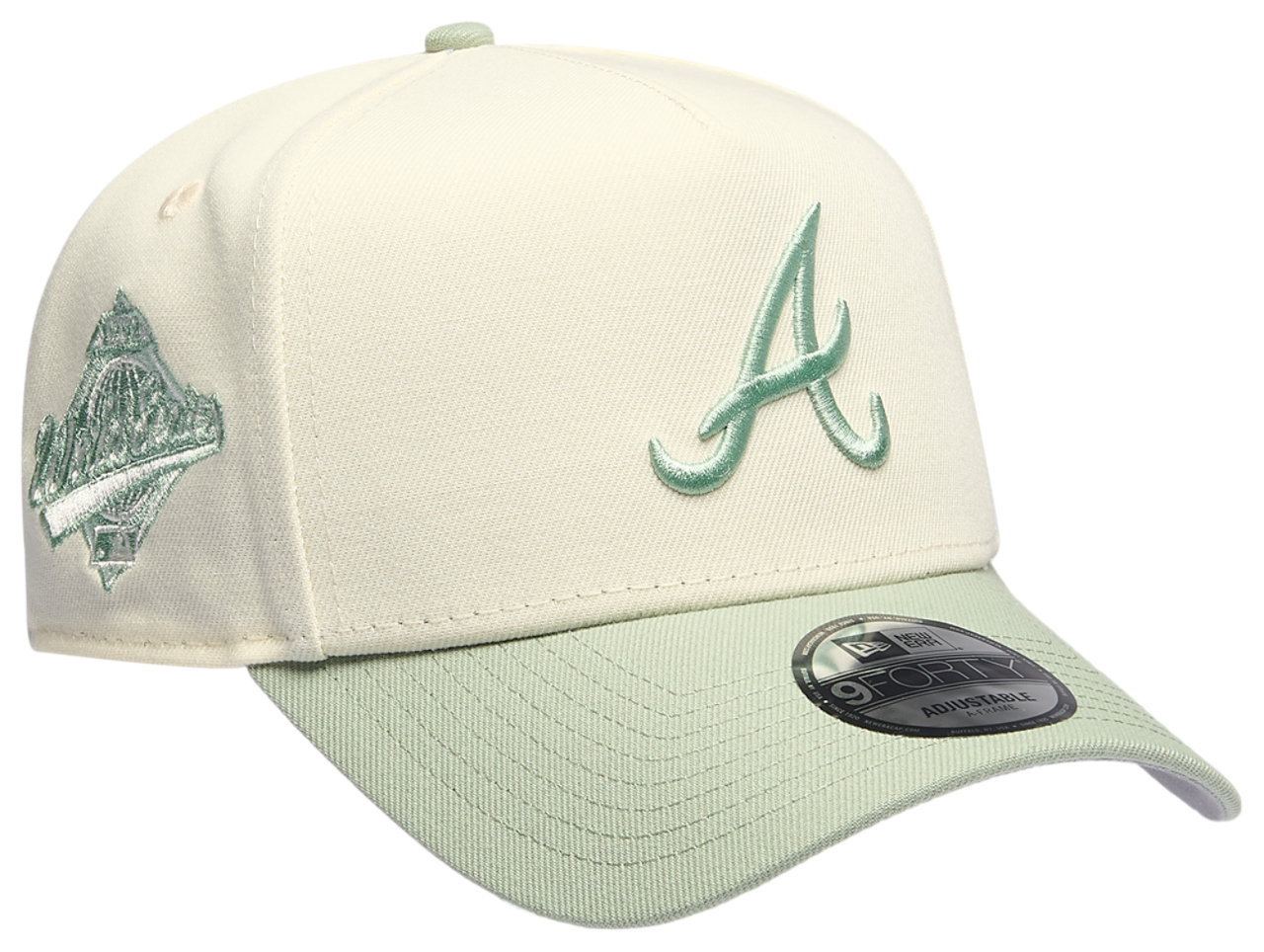 New Era Braves 940 A-Frame Cap Image 3 of 5. Tap to open photo gallery.