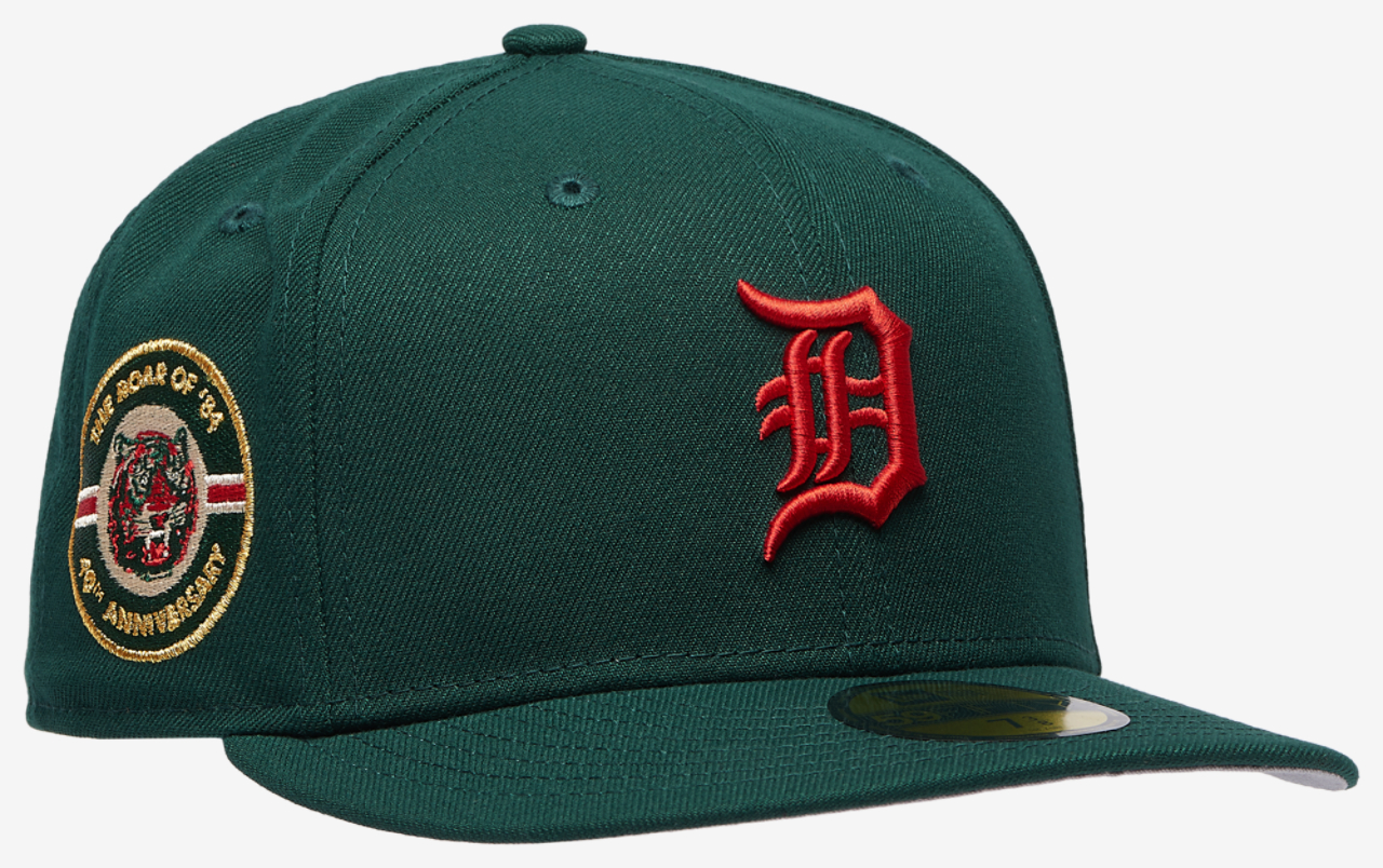 New Era Tigers 5950PC 40th Anniversary Cap Image 3 of 5. Tap to open photo gallery.