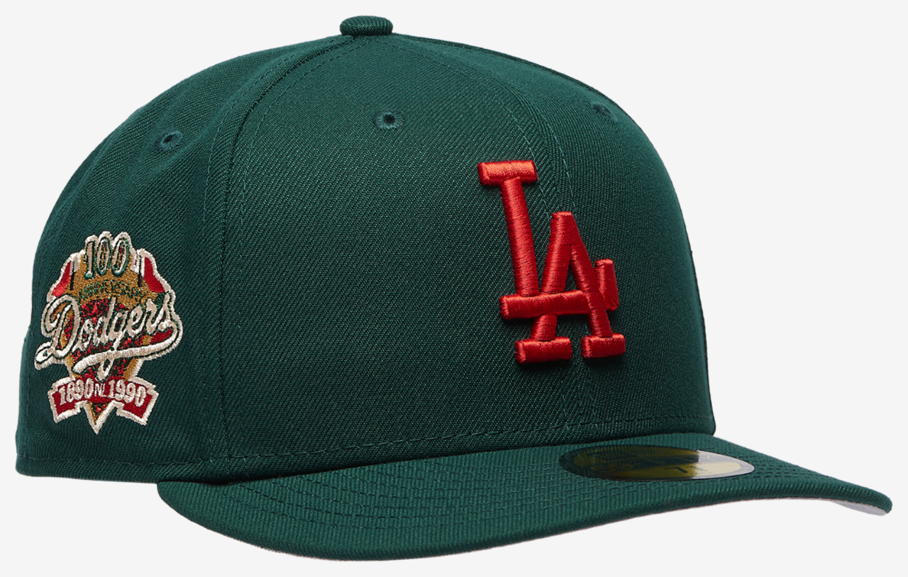New Era Dodgers 5950PC 100th Anniversary Cap Image 3 of 5. Tap to open photo gallery.