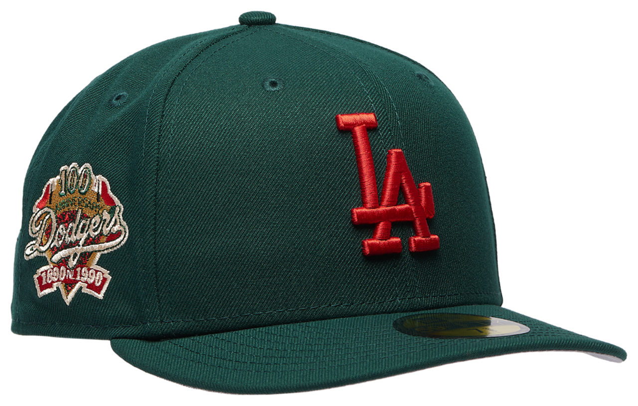 New Era Dodgers 5950PC 100th Anniversary Cap Image 3 of 5. Tap to open photo gallery.