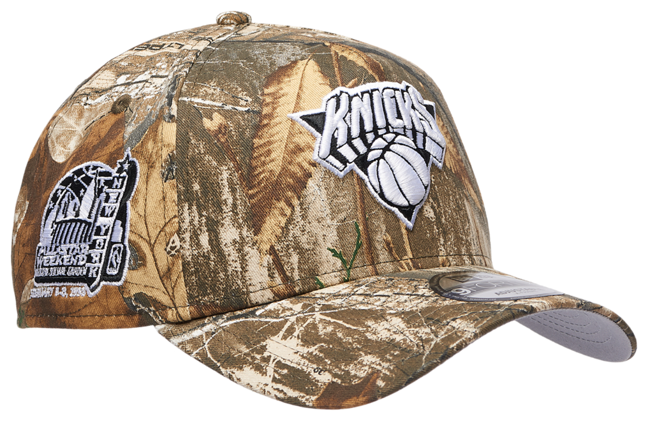 New Era Knicks 9FORTY A-Frame Realtree Cap Image 3 of 5. Tap to open photo gallery.