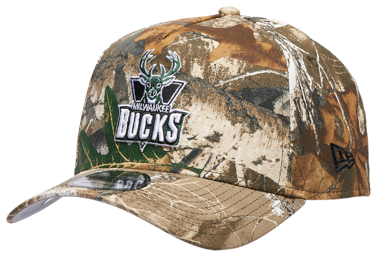 New Era Bucks 9FORTY A-Frame Realtree Cap Image 1 of 5. Tap to open photo gallery.