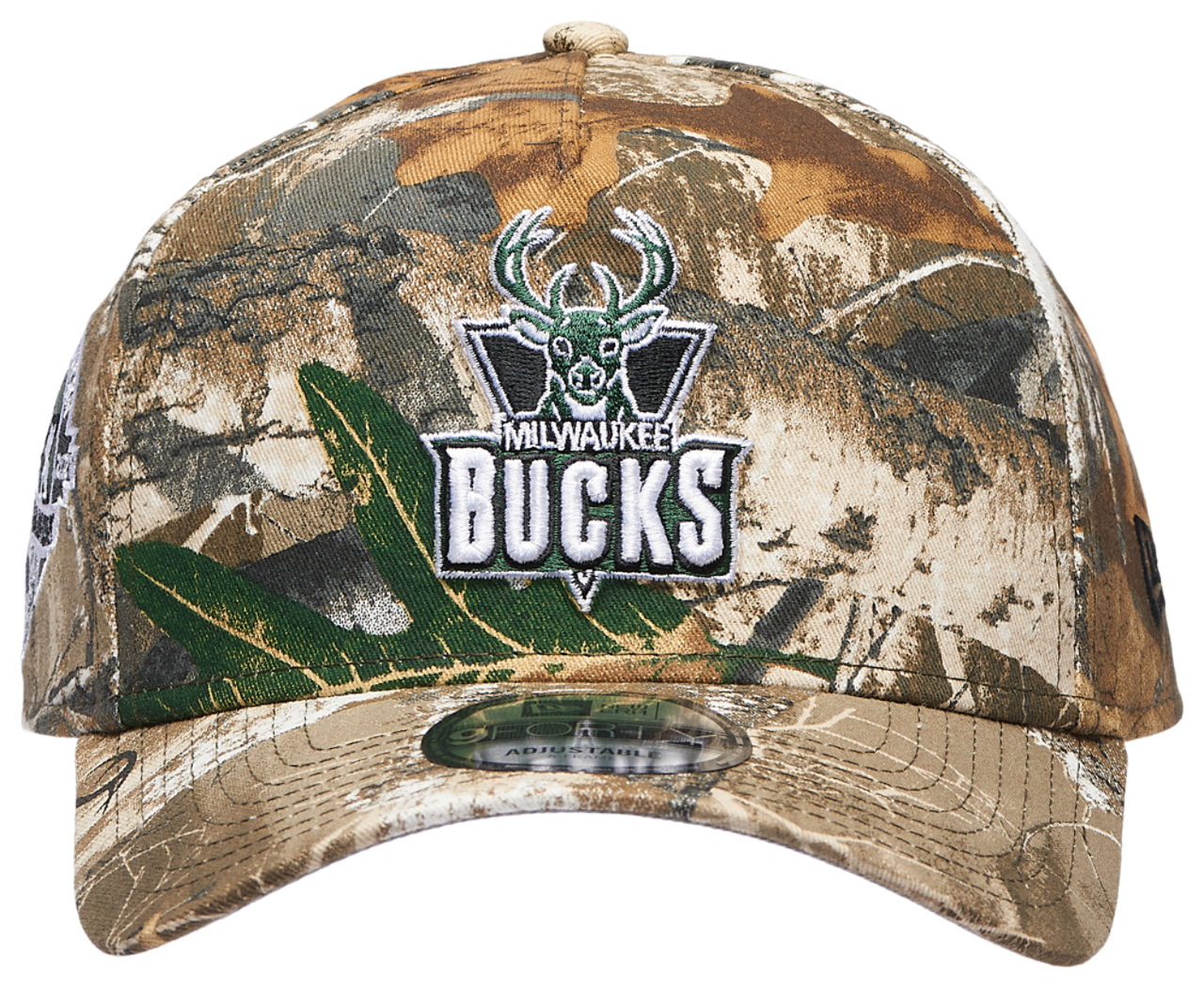 New Era Bucks 9FORTY A-Frame Realtree Cap Image 2 of 5. Tap to open photo gallery.