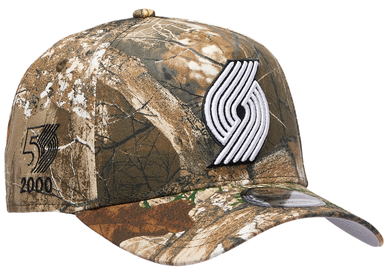 New Era Trailblazers 9FORTY A-Frame Realtree Cap Image 3 of 5. Tap to open photo gallery.