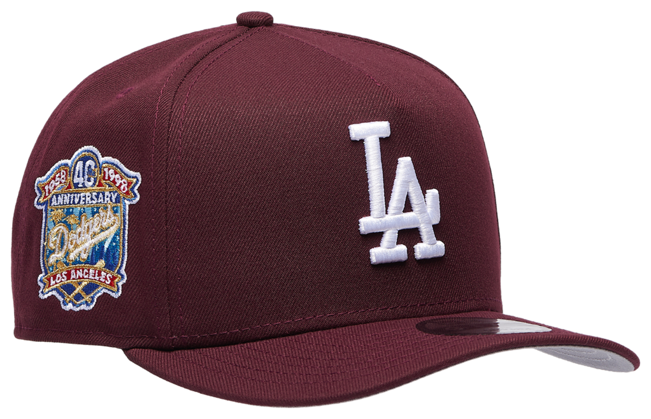 New Era Dodgers 9FIFTY A-Frame Curve 40th Cap - Men's | Foot Locker
